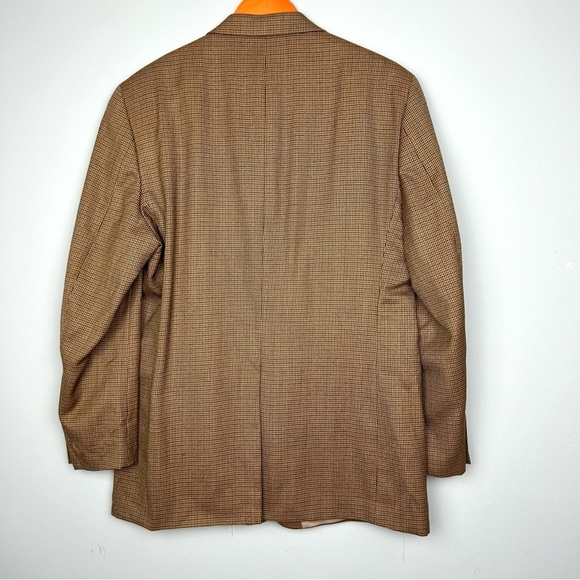 Lauren Ralph Lauren wool 42L men’s classic fit suit jacket blazer houndstooth - Picture 4 of 15